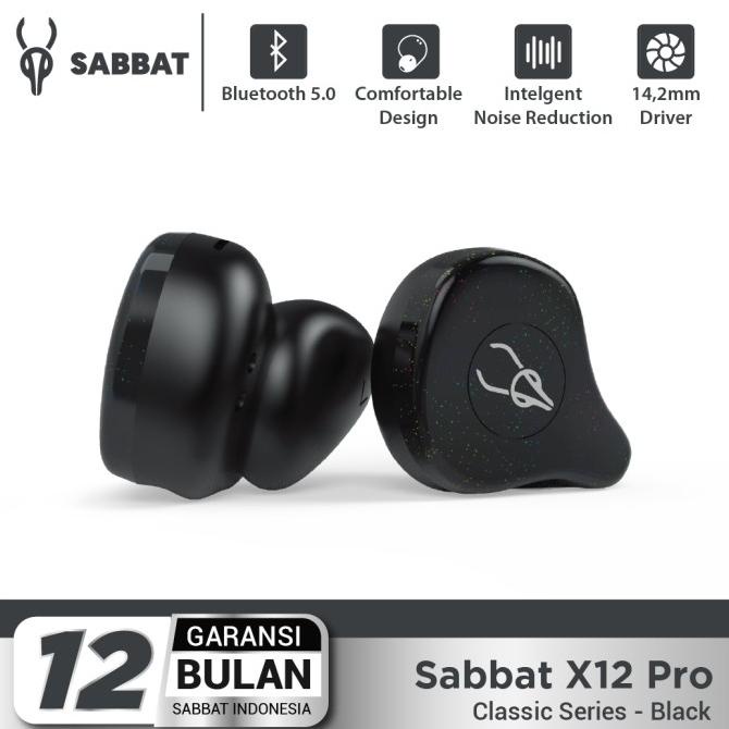 True Wireless Earbuds TWS Sabbat X12 PRO - Black