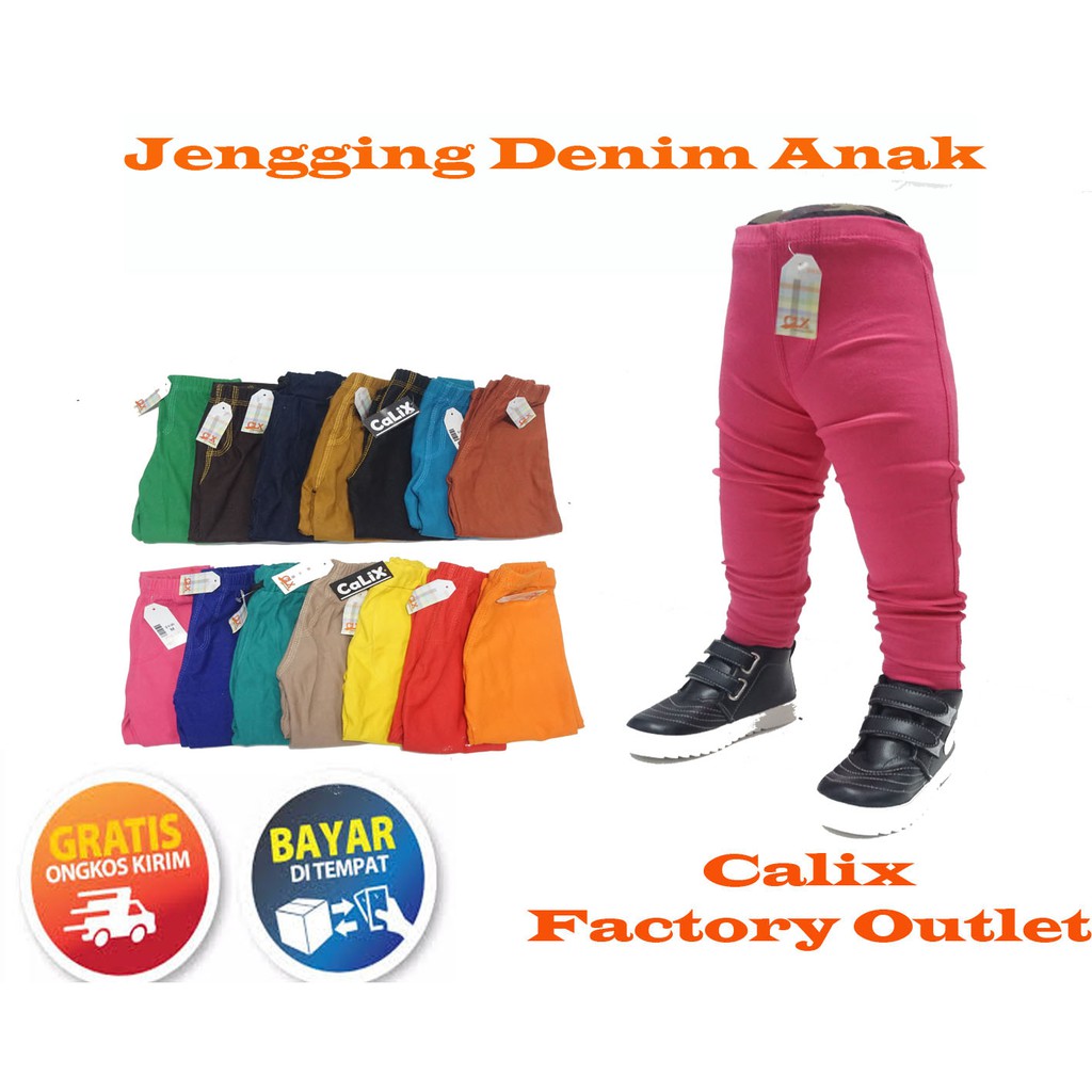 Celana Jegging Anak 6-7thn Denim Strech Celana Panjang Anak