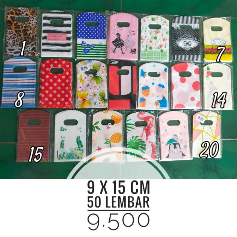 kresek motif olshop kecil 9 x 15/ kantong plastik olshop / kantong kresek