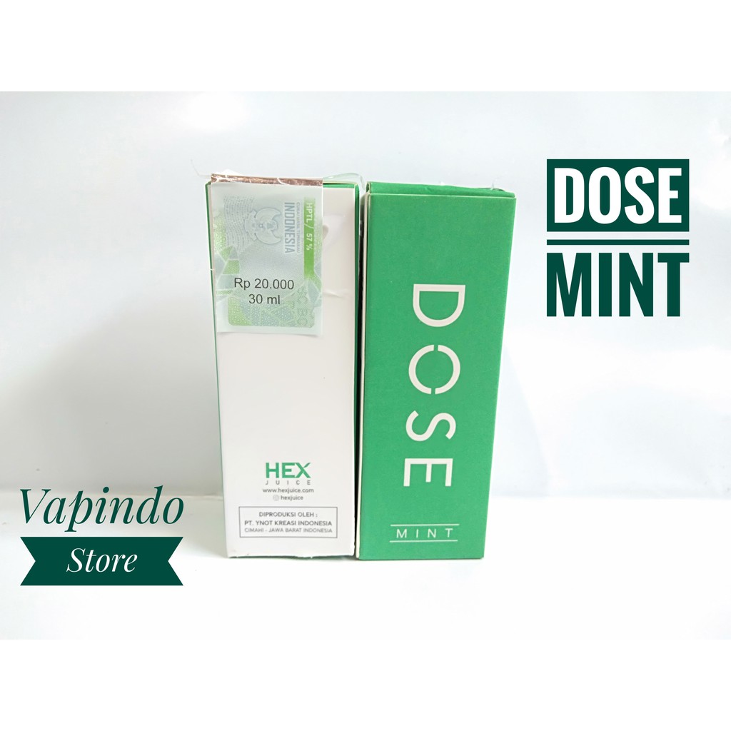 DOSE MINT SALT NIC BY HEX 30ML 40MG NICOTINE SALTNIC E LIQUID VAPE