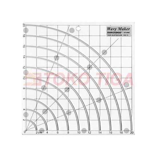 

Baru Quilting Ruler / Penggaris Pola Patchwork - Model Gelombang - Kt-8585 Segera Beli