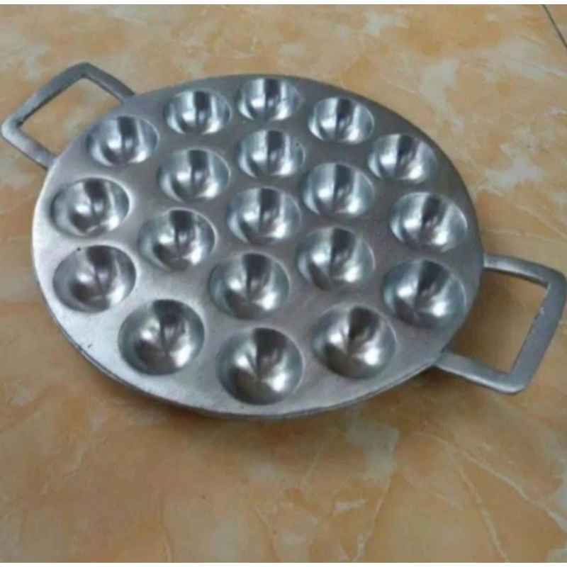 cetakan takoyaki 19 lubang / telur puyuh / kue cubit / cetakan pentol goreng