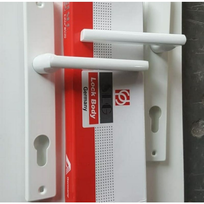 Handle Pintu Alumunium SLG + Kunci Stainless+Cylinder/Handle Pintu Alumunium