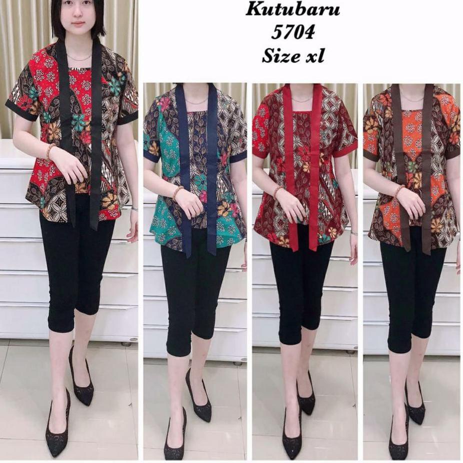 Lagi Tren.. ATASAN BATIK WANITA BAHAN STRETCH/MELAR ANAK MUDA KUTUBARU