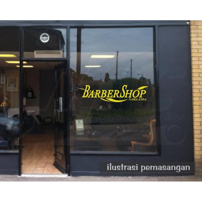 

CUTTING STIKER BARBERSHOP - TIPE 4 - CUSTOM NAMA