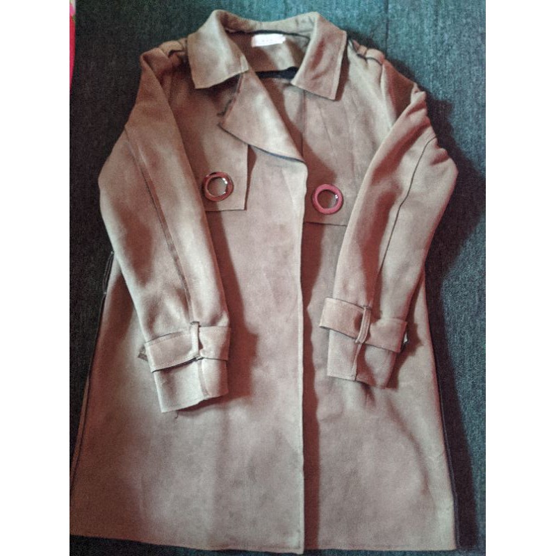 preloved jaket suede