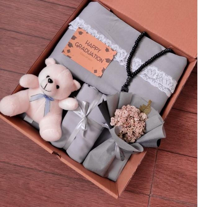 Langsung Order Hampers Mukena / Hampers Hijab / Mukena Travel / Mukena Renda / Hampers Buket bunga