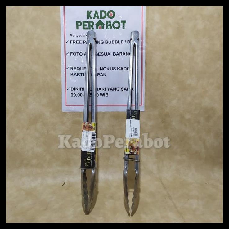 Capitan Food Clip Stainless Steel 40Cm - Capitan Panjang Jumbo Bbq