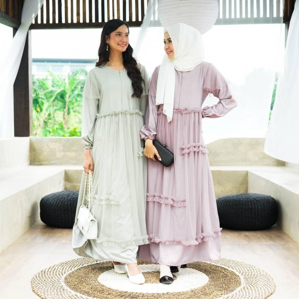 Yuraa Tile Dress/Dress Tile Ld 100/Dress Kondangan/Dress Seragaman Lebaran/Dress Best Seller