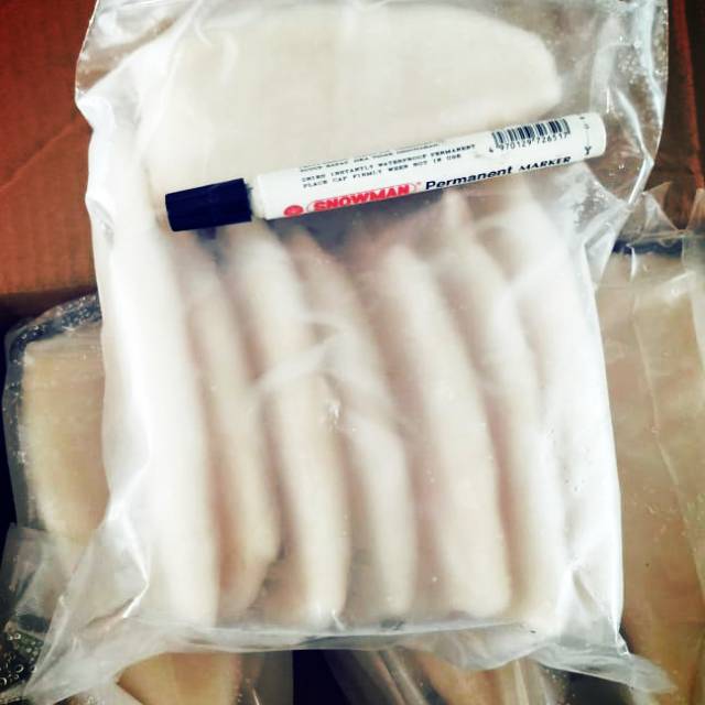 

Cumi Tube Kupas Bersih/Squid Tube 1000 Gram