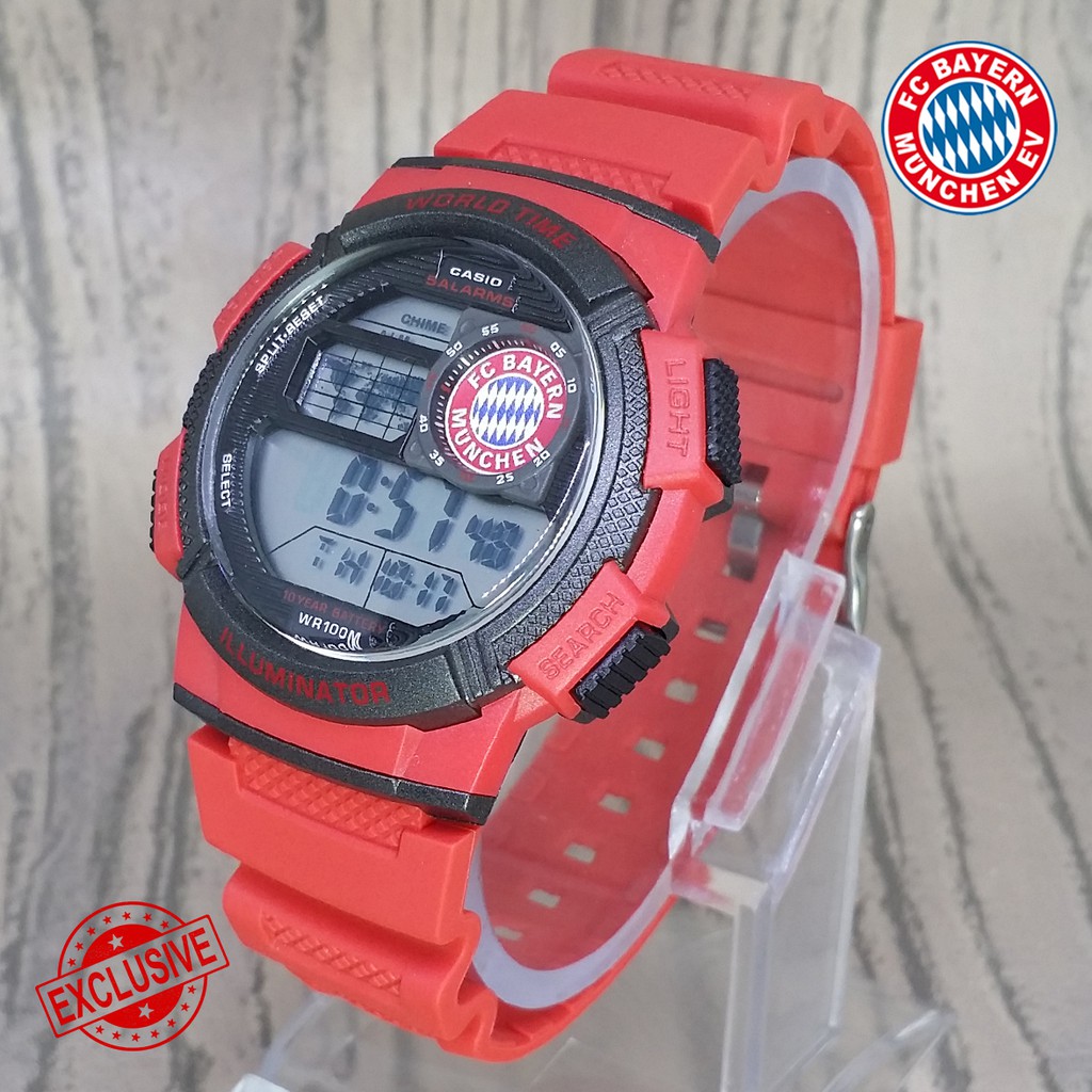 [SUPER EXCLUSIVE] JAM CASIO ILLUMINATOR BAYERN MUNCHEN DIGITAL