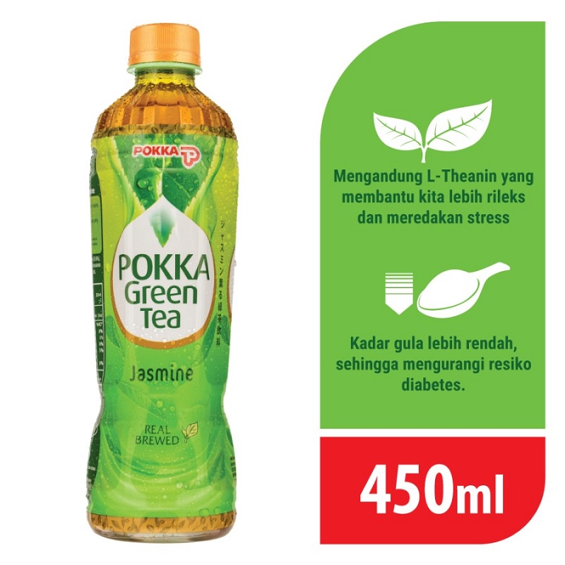 

POKKA GREEN TEA JASMINE 450ml | minuman