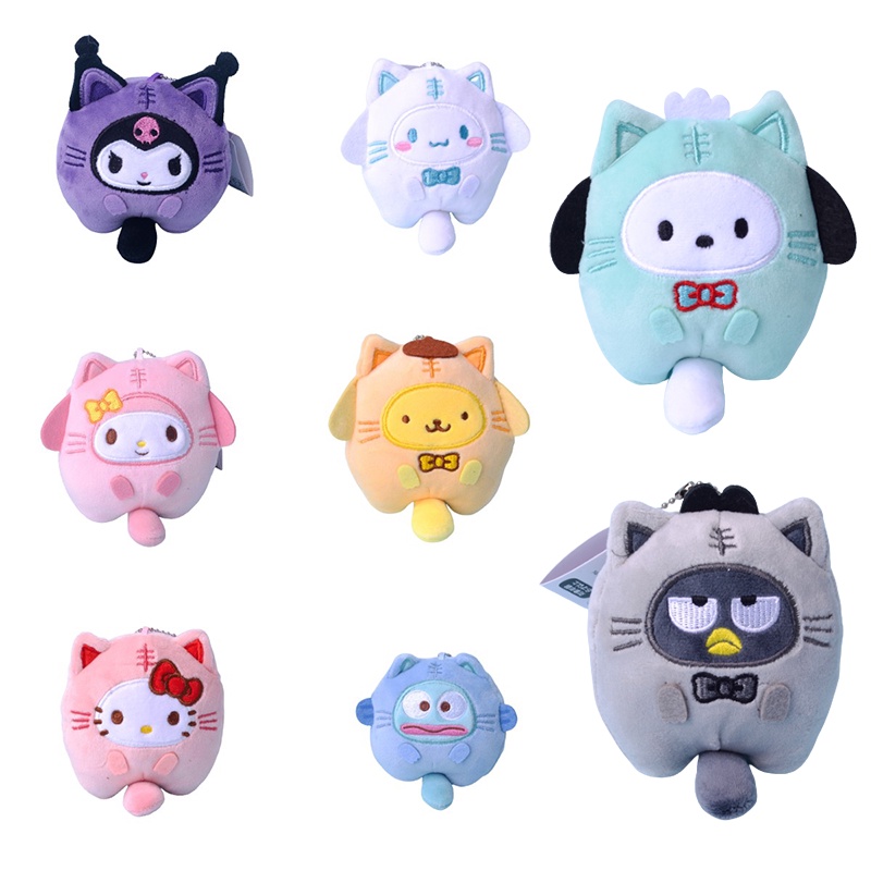 Liontin Cute Kuromi Cinnamoroll My Melody Pochacco Plushie Cocok Untuk Dekorasi Dan Cosplay