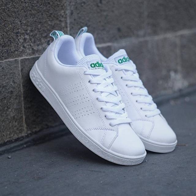 ADIDAS NEO ADVANTAGE CLEAN WHITE GREEN BNWB