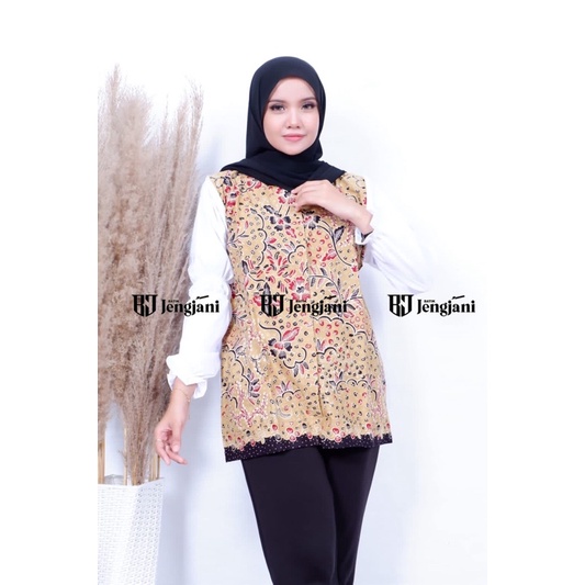 Blouse Batik Kerja | Blus Batik Pastel | Blouse Kerja Seragam | Blouse Batik Vanessa