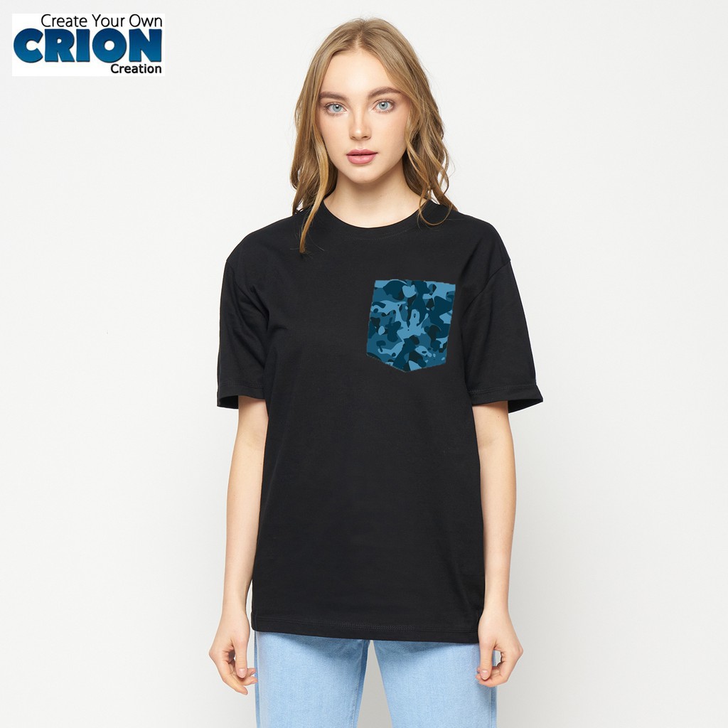 Crion Pocket series - Kaos Seri Camo motif dengan Kantong - By Crion