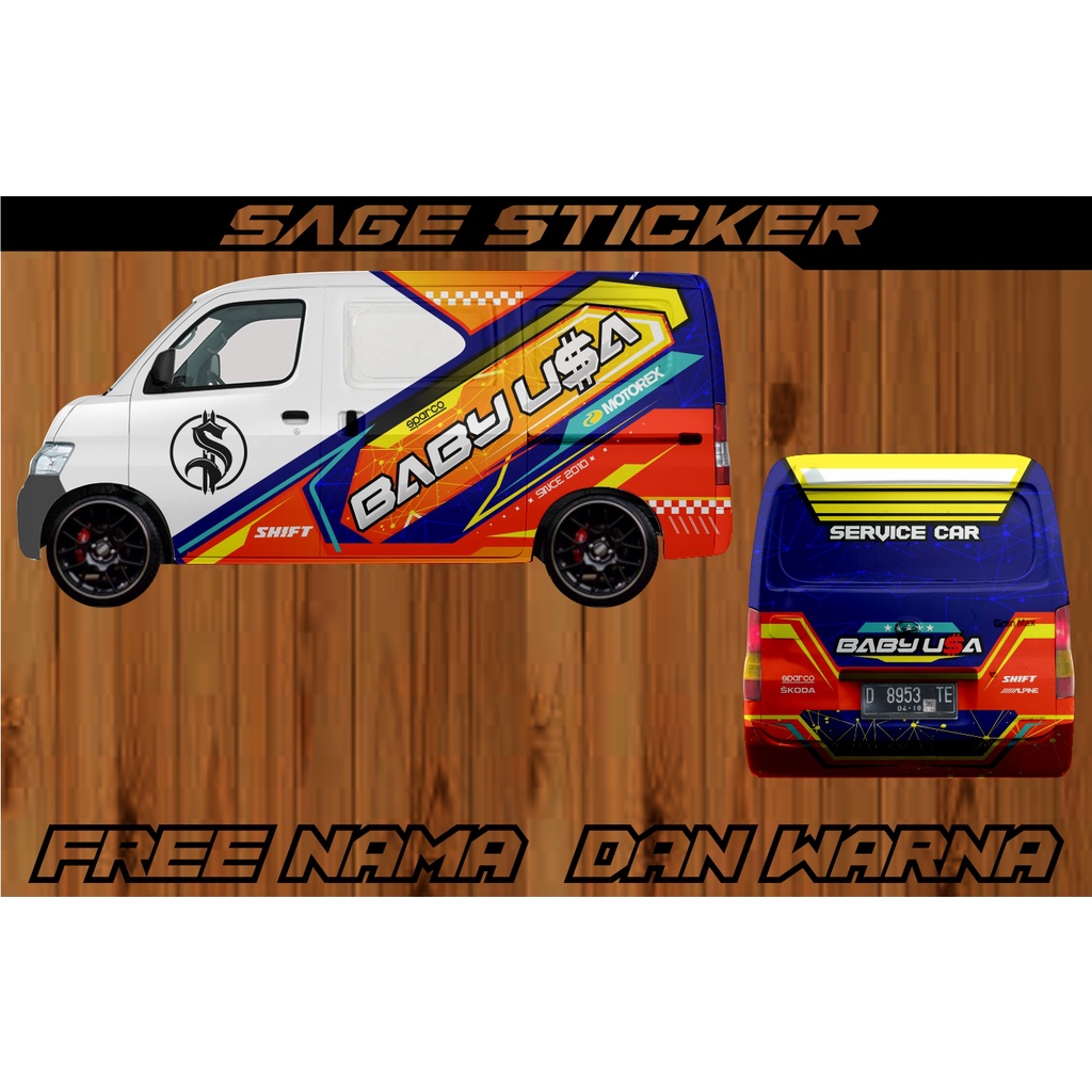 decal sticker mobil grandmax blinkvan / mini bus