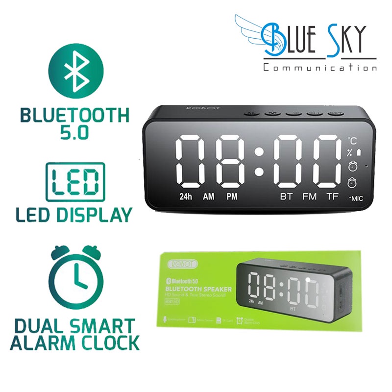 SPEAKER AKTIV BLUETOOTH ROBOT RB150 LED ALARM CLOCK