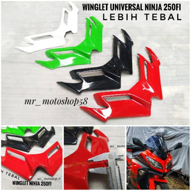 Winglet ninja fi 250 winglet ninja 250 fu winglet ninja 2018 winglet ninja 250 fi winglet ninja new