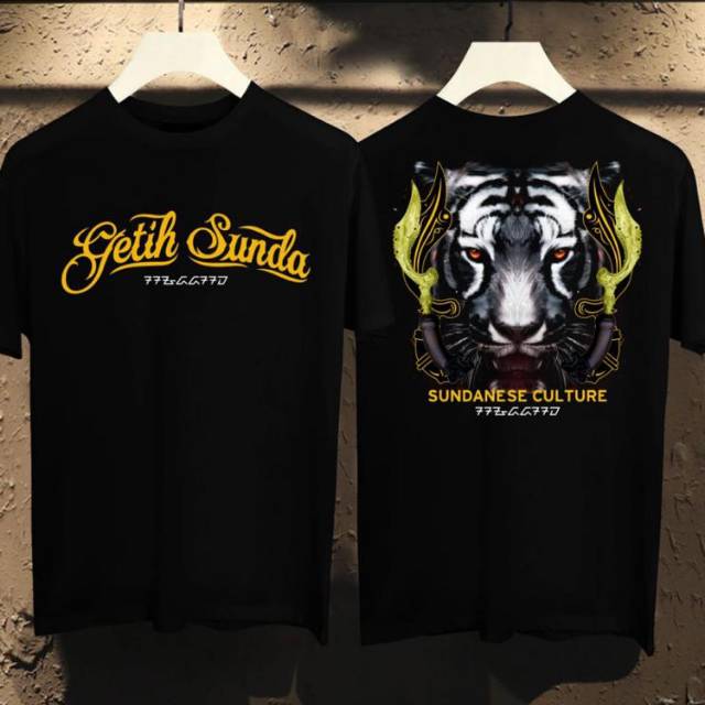 Kaos distro/kaos sundanese culture getih sunda kujang macan