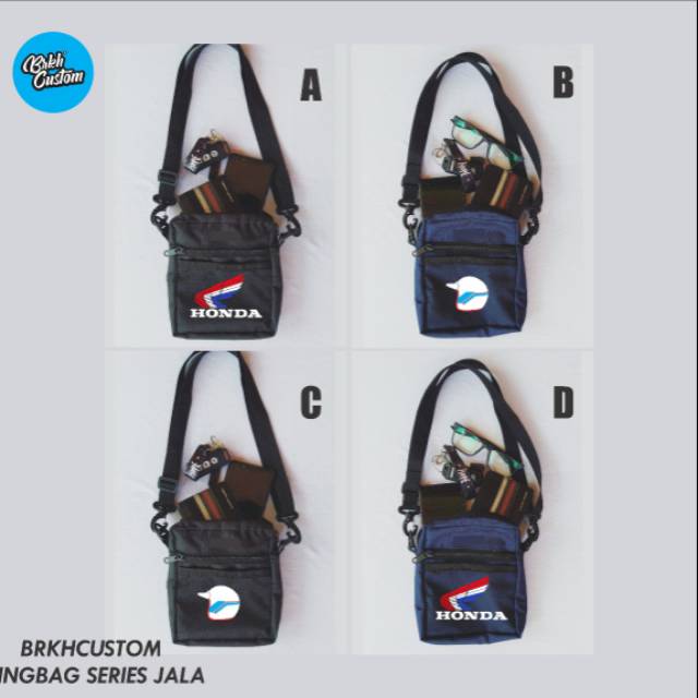 SLINGBAG CB | TAS SELEMPANG HONDA | TAS BAHU | SHOULDERBAG | PRIA WANITA BISA COD