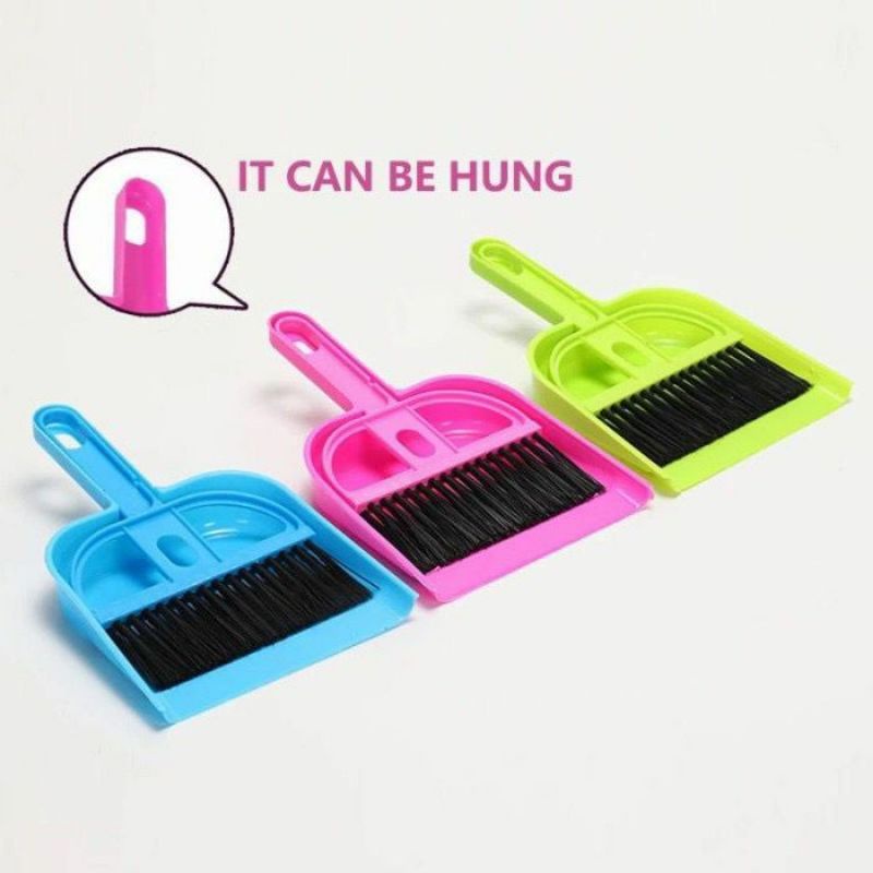 SAPU MINI SET / SAPU PENGKI MINI SET SERBAGUNA / DUSTPAN SET SEROKAN - UA