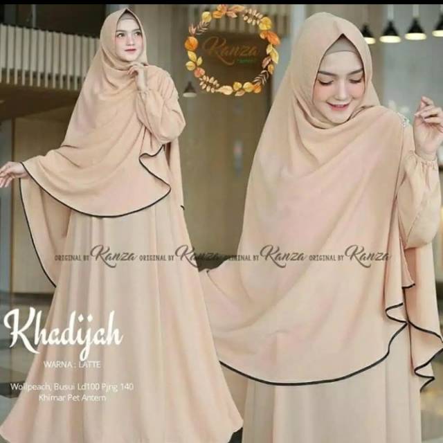 GAMIS MUSLIM SET+KHIMAR  KHODIJAH SYARI'I