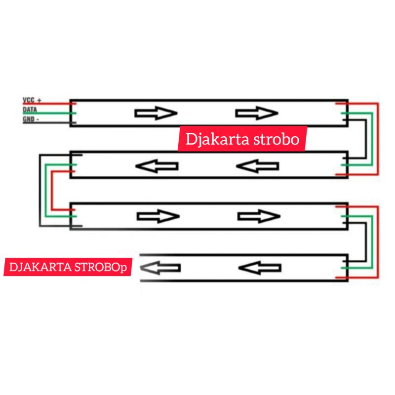 MODUL STROBO text 4 BARIS WIFI