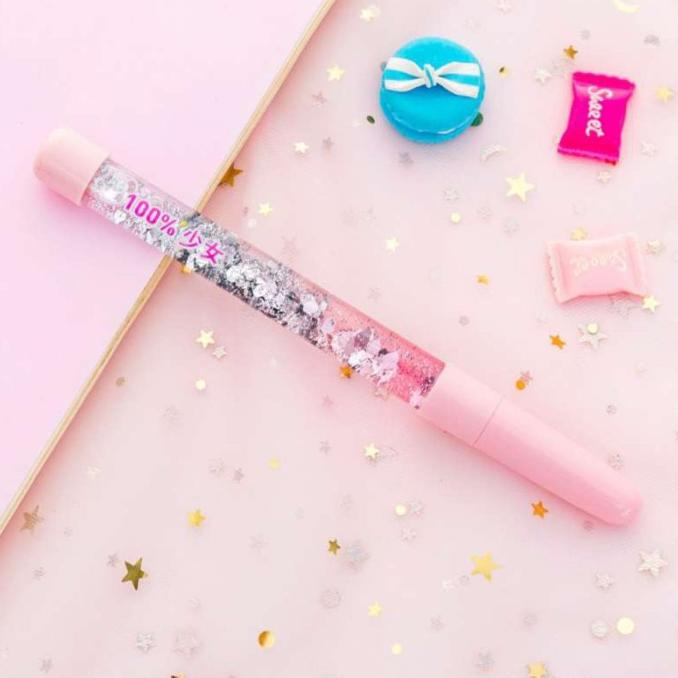 

0.5mm Rainbow Crystal Ballpoint Pen Hadiah Alat Tulis Sekolah Kantor