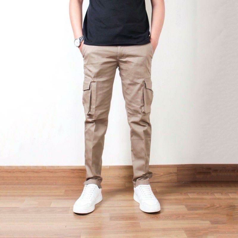 [TERLARIS] CELANA CARGO PANJANG PRIA UKURAN 27-38 PREMIUM QUALITY SLIMFIT COWO SKINNY POLOS COWOK