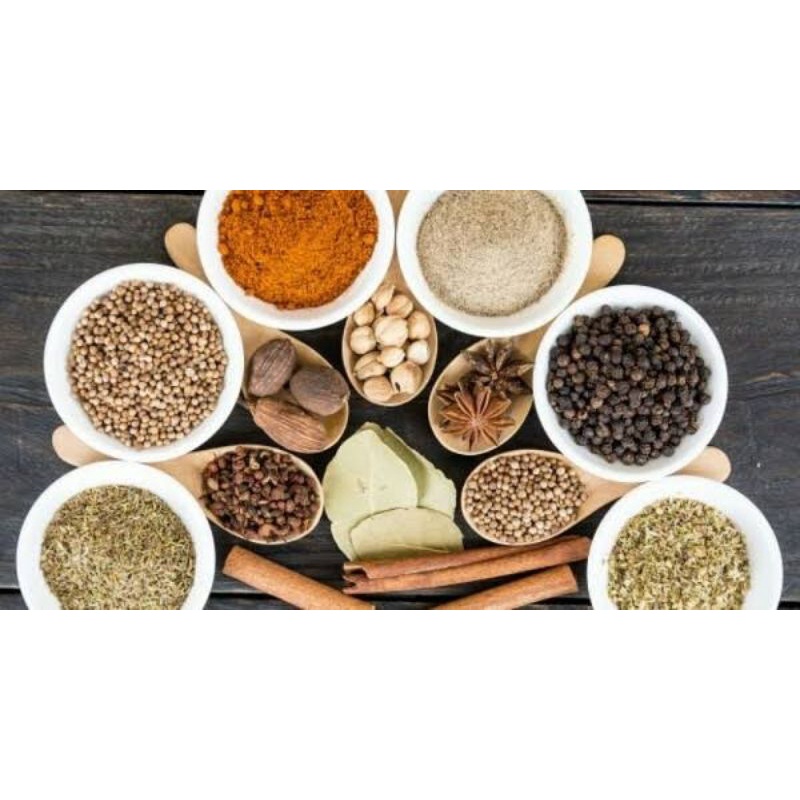 

Aneka Rempah Seribuan Bumbu Dapur Kapulaga Cengkeh Ketumbar Lada Bunga Lawang Pekak Jintan Kayu Manis Cabe Jawa Sereh