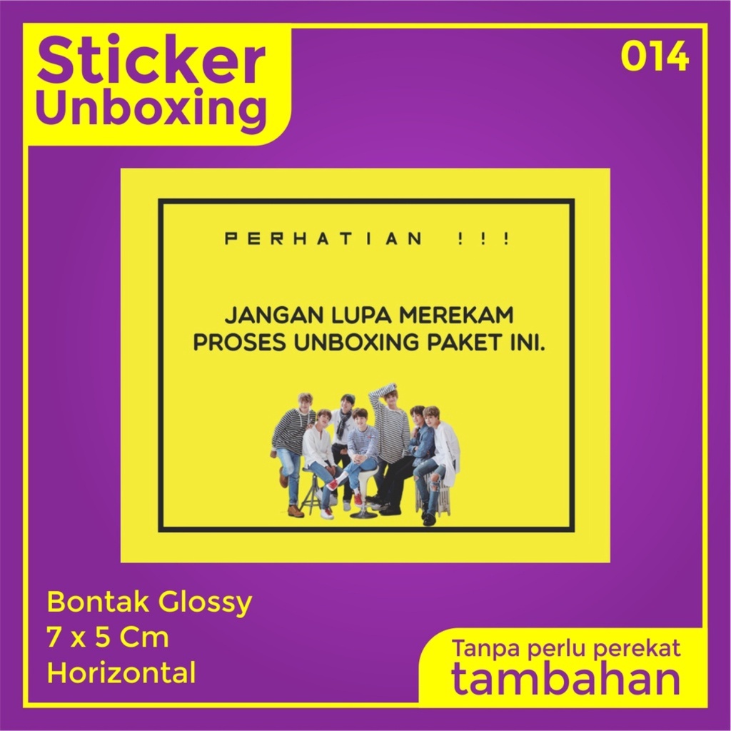 Stiker Video Unboxing / Stiker Unboxing / Sticker Fragile / Stiker Label Pengiriman-014