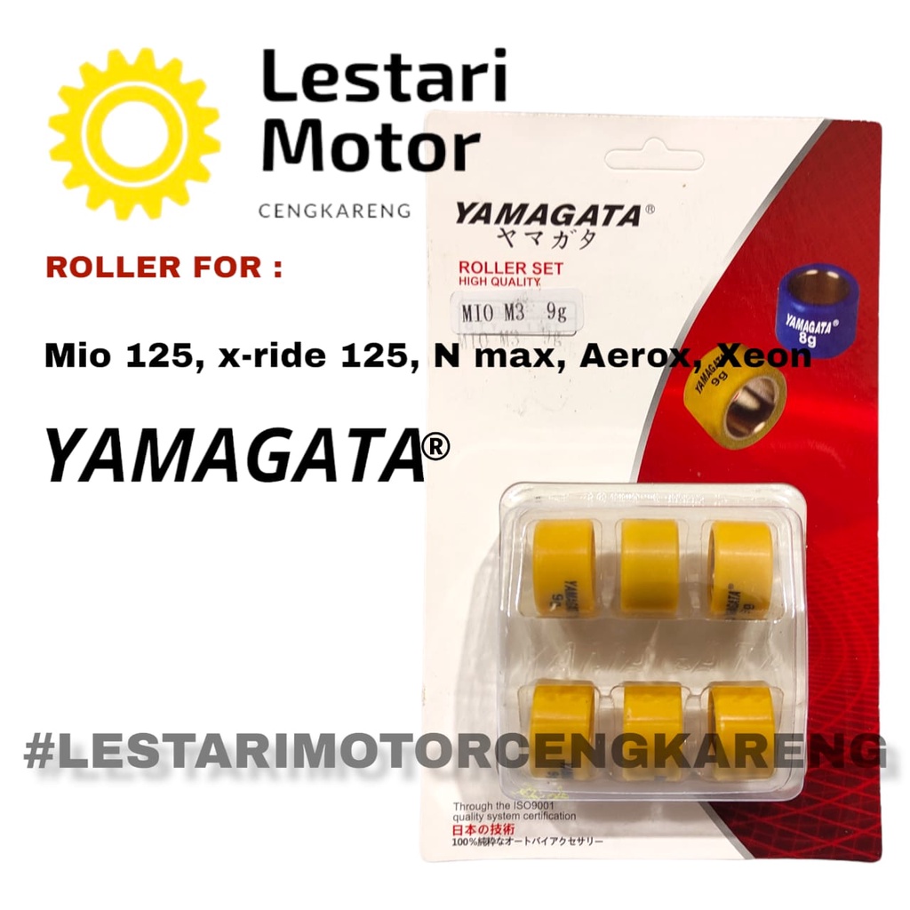 ROLLER NMAX LEXI AEROX MIO M3 Z 125 GT 125 XEON FINO FI 125 YAMAGATA RACING 8GR SD 15GR HARGA PER 3PC