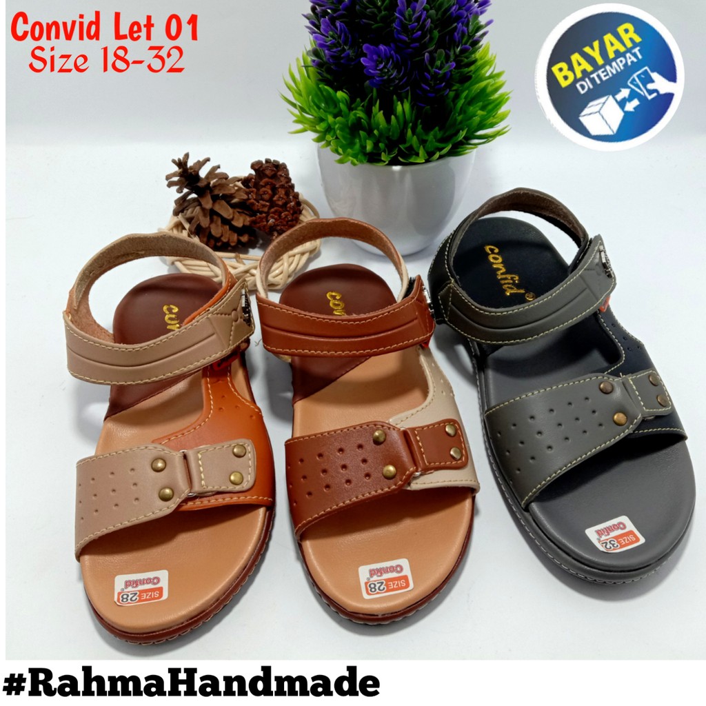 SANDAL ANAK CONVID (LET 01)/SANDAL MURAH/SANDAL ANAK/SANDAL GROSIR/SANDAL PROMO/SANDAL DISKON