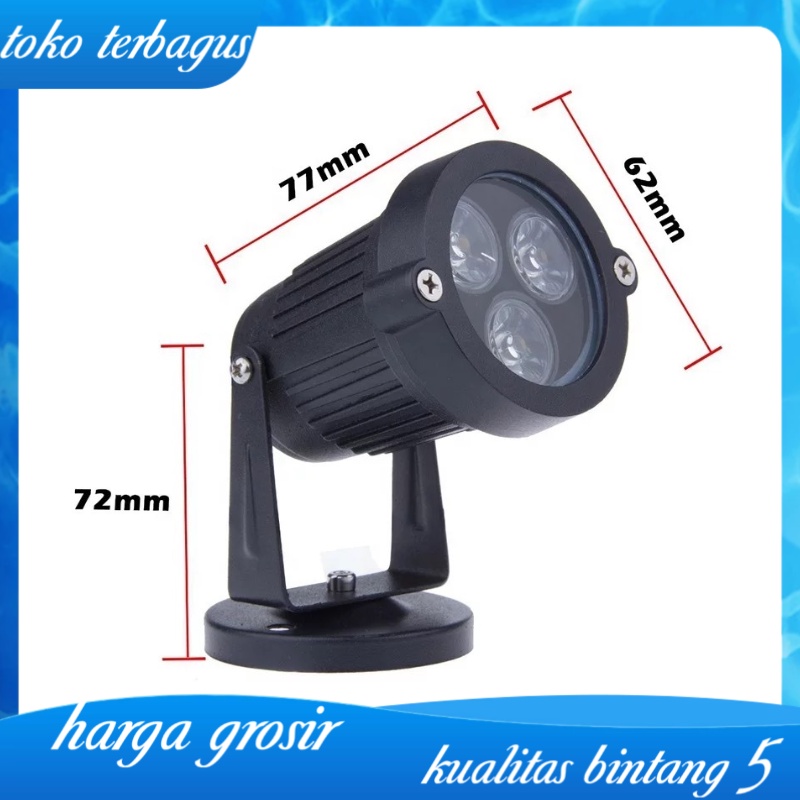 lampu taman led / halaman / sorot led / outdoor led 3w 3watt 5w tancap