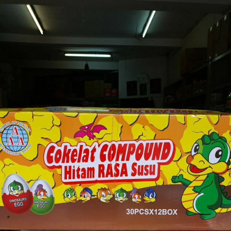 

KARDUS] AAA - Coklat Telur Dinosaurus Egg isi 12box x 30pc