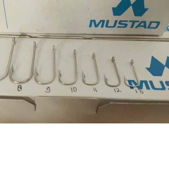♨ Kail Pancing Mustad Original Mata Kail Pancing Mustad No. 6 Sampai No. 13 ✪