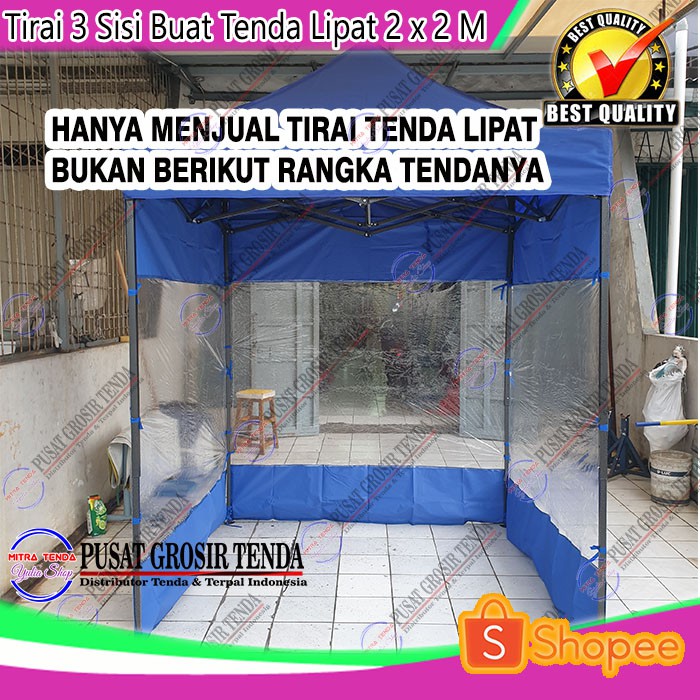 DINDING TENDA LIPAT 2X2 KOMBINASI MIKA