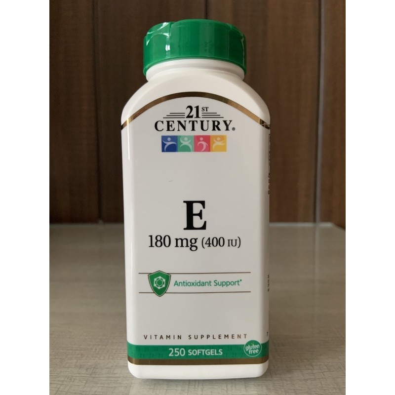 21st Century Vitamin E 400 IU, 250 softgels