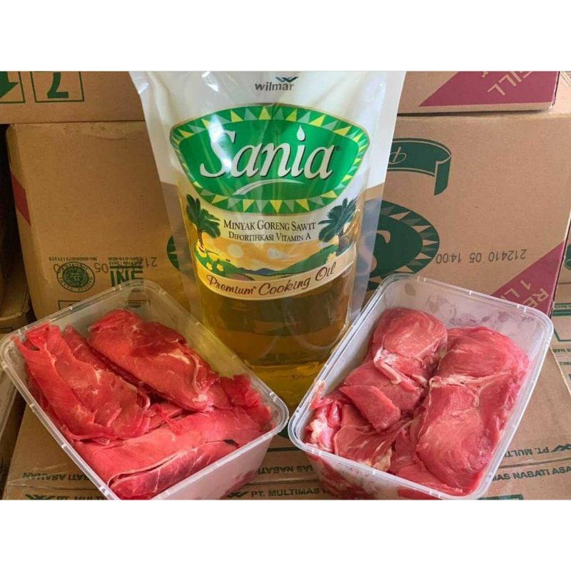 

Paket Daging Slice Teriyaki 1kg + Minyak 1L