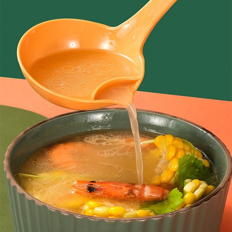 Sendok Sup Pemisah Minyak Bahan Plastik Dengan Gagang Panjang
