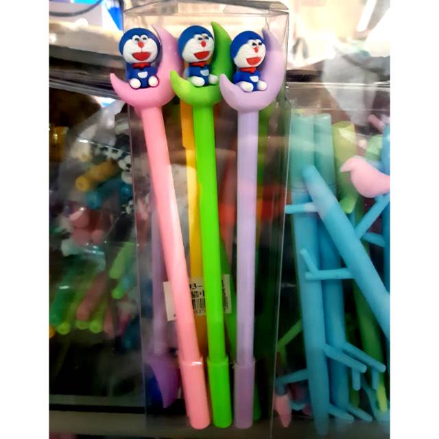 

Pulpen Gel Fancy Motif tutup Pulpen Doraemon