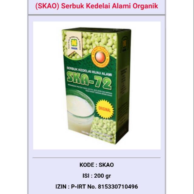 

Susu penggemuk Ska-72 Nasa