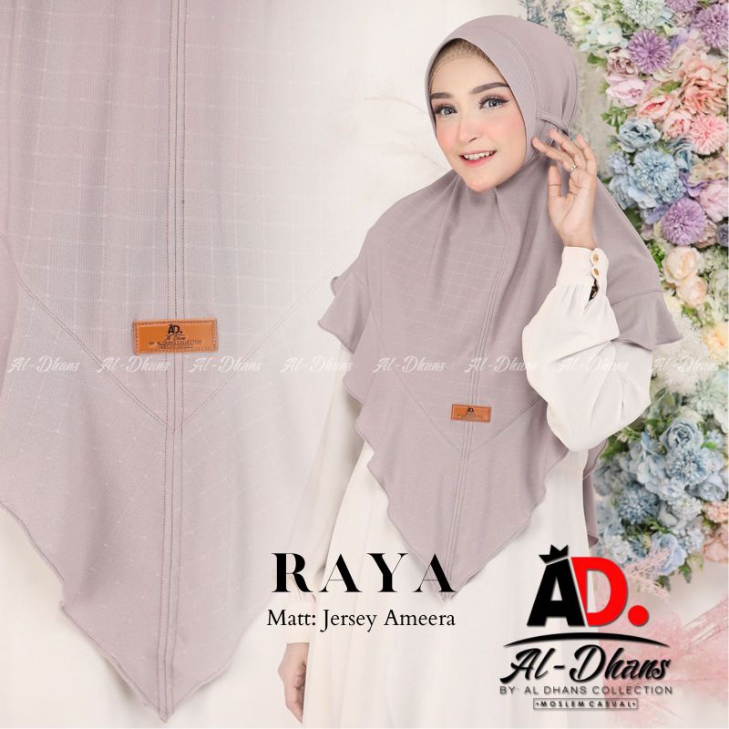 [Original Aldhans] RAYA••hijab instan jersey••jilbab bergo pet tali tambang