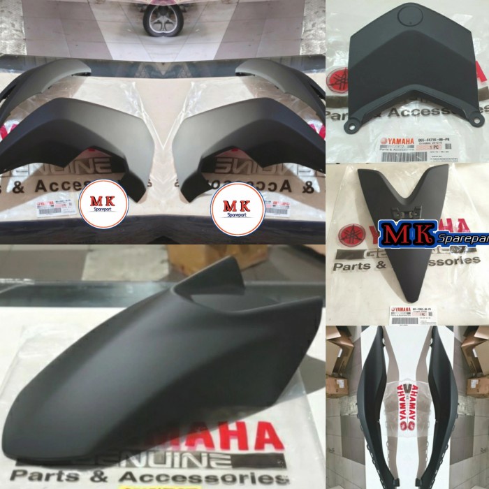 PAKET FULL SET BODY HALUS AEROX 155 HITAM DOFF ASLI ORIGINAL YAMAHA