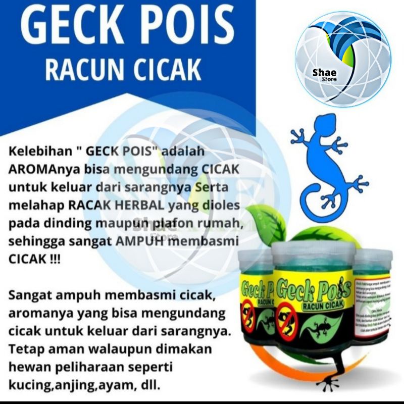 Racun Cicak Ampuh - Racak Herbal - Racun Cicak Herbal Original Aman - Obat Pembasmi Cicak