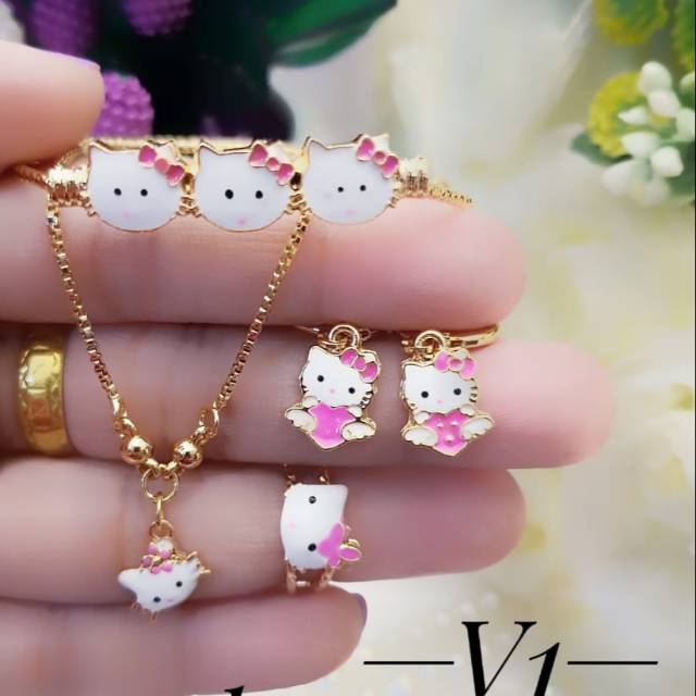 Xuping set perhiasan lapis emas 24k 207c