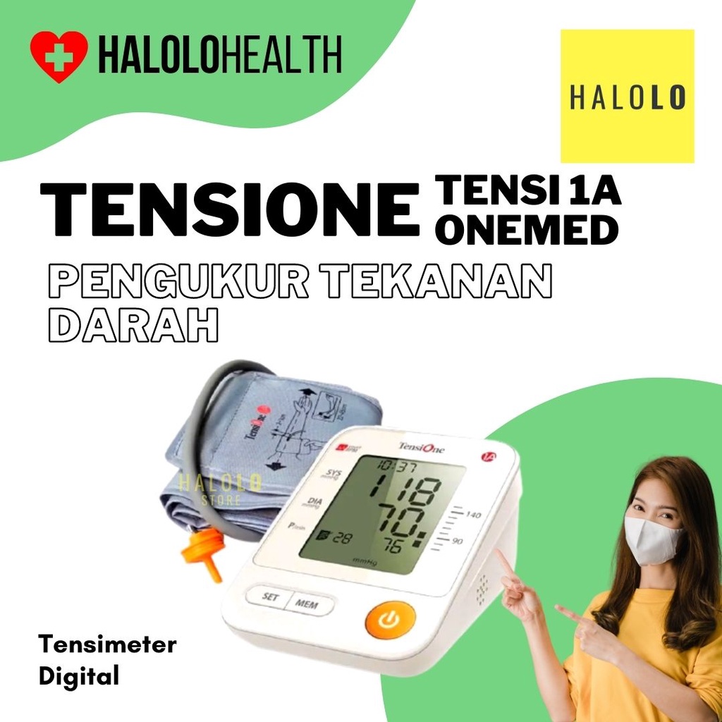 Tensimeter Digital TENSIONE 1A Onemed Alat Ukur Tekanan Darah Tensi