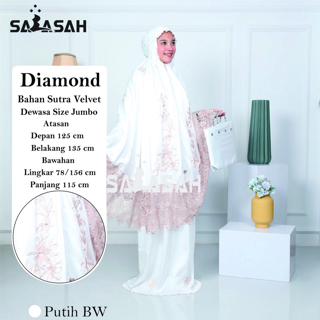 Mukena Murah Best seller 2021 Mukena Diamond Bordir mewah