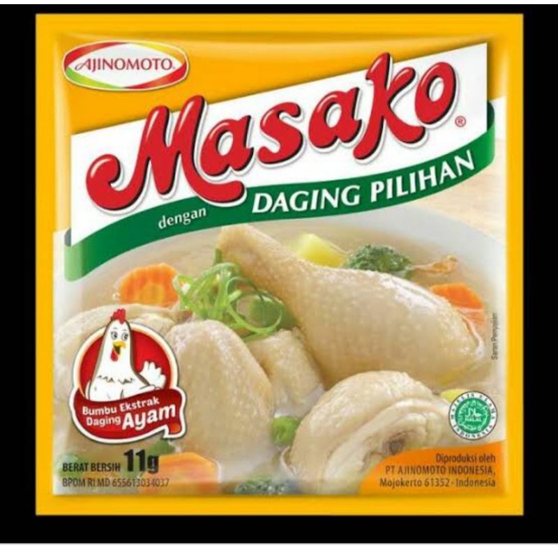 

(ISI 12 SACHET) MASAKO SAPI/AYAM KEMASAN SACHET